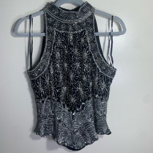 UNIQUE BEADED PROM DRESS TOP